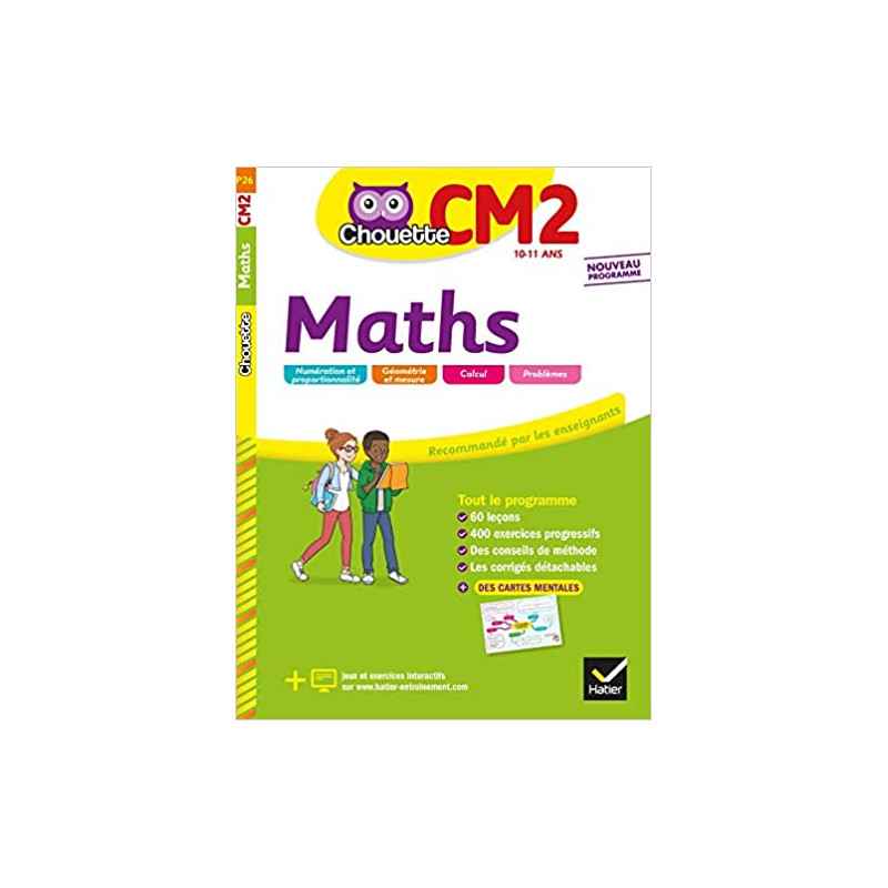Maths CM2: cahier d'entraînement et de révision
