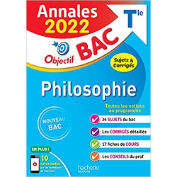 Annales Objectif BAC 2022 Philosophie