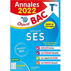 Annales Objectif BAC 2022 Spécialité SES