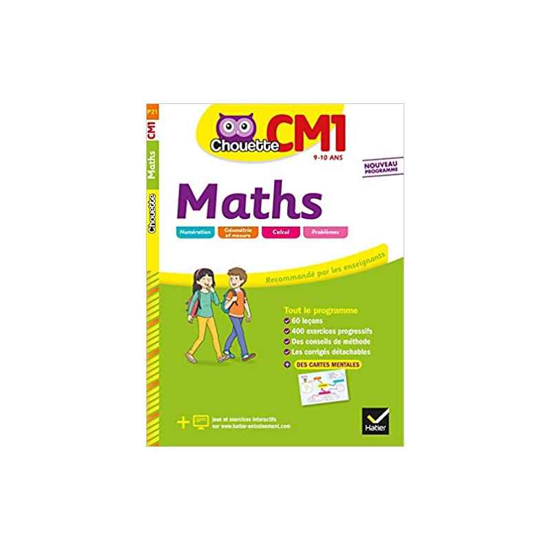Maths CM1: cahier d'entraînement et de révision9782401050419