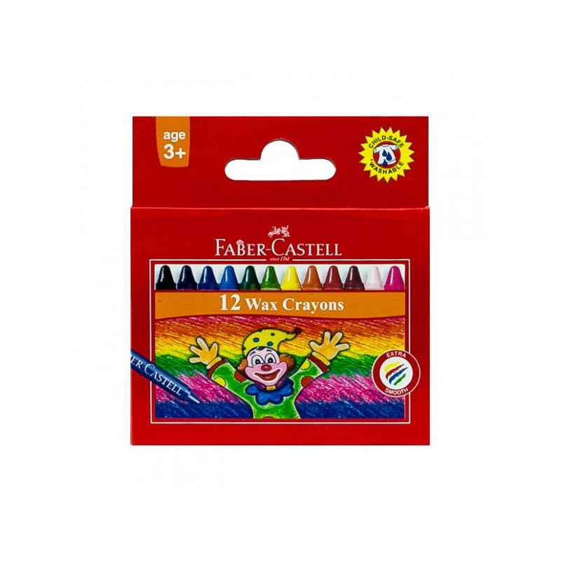 crayon a cire de 12 lavable faber castell8901180243121