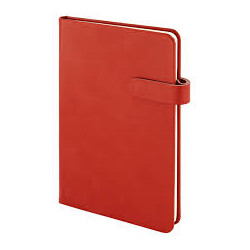 Notebook 13×21 avec fermeture magnétique rouge
