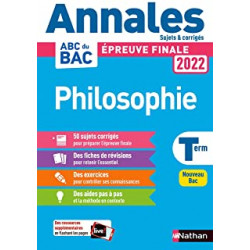 Annales ABC du BAC 2022 - Philosophie Tle