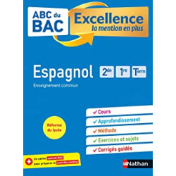 Espagnol 2de-1re-Tle - ABC du BAC Excellence - Bac 20229782091575032