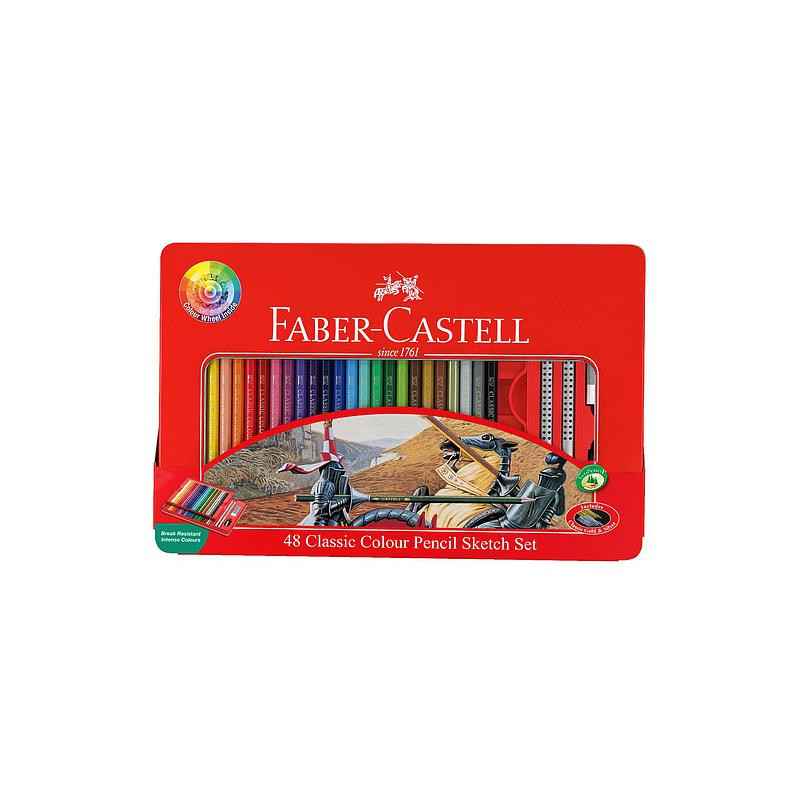 Crayons de couleur classiques Lot de 48 couleurs assorties8991761325018