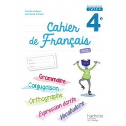 Cahier de français 4e Cycle 4.