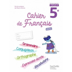 Cahier de français 5e Cycle 4