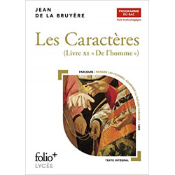 Les Caractères, Livre XI - Bac techno 2023 de Jean de La Bruyère