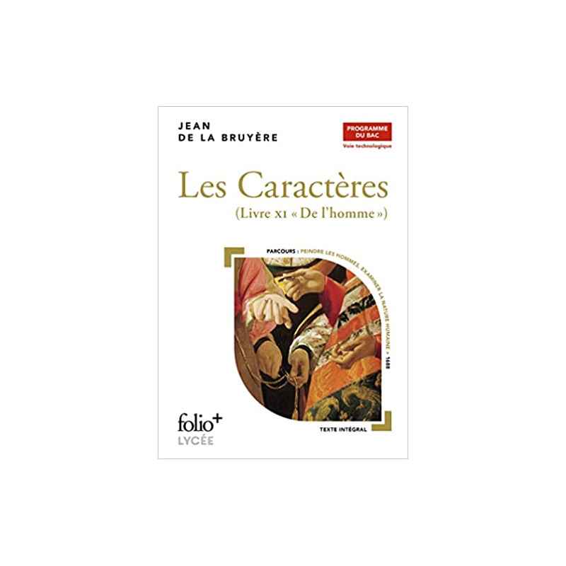 Les Caractères, Livre XI - Bac techno 2023 de Jean de La Bruyère9782072951886