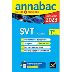 Annales du bac Annabac 2023 SVT Tle générale