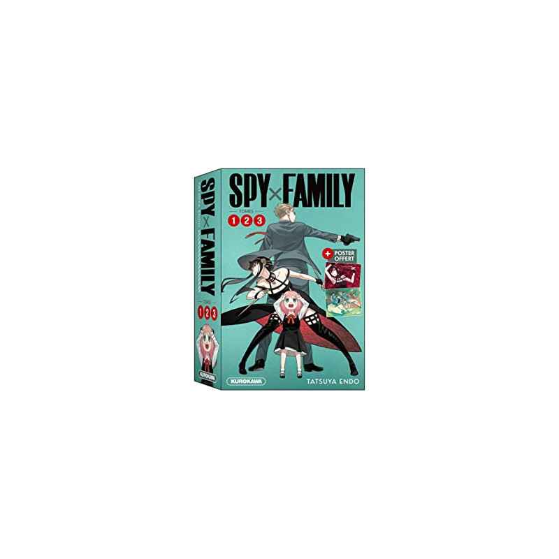 COFFRET - Spy x Family - tomes 1-2-3 + poster9782380714487