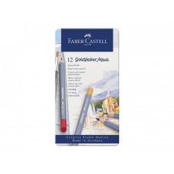 Boite 12 Crayons de couleur aquarellable Goldfaber4005401146124