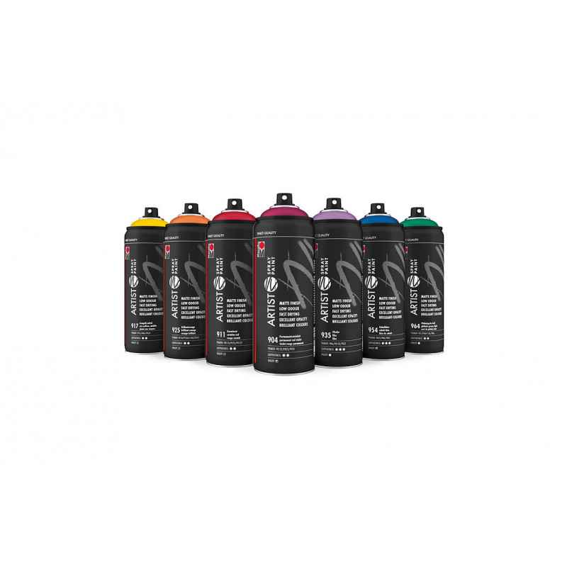 spray paint 400ml VER PERMANENT FONCE marabu4007751690210