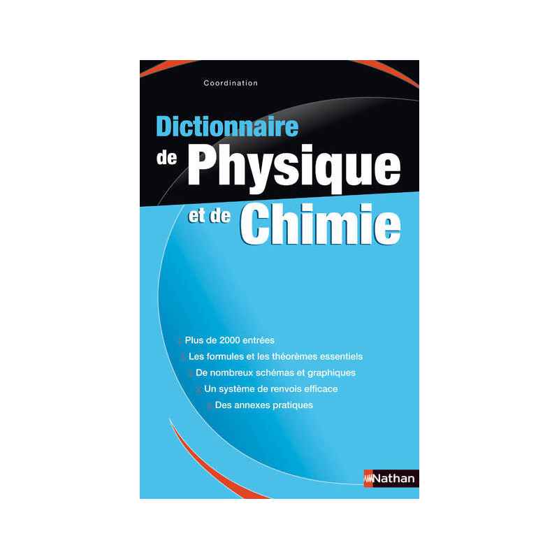 Dictionnaire de physique et chimie