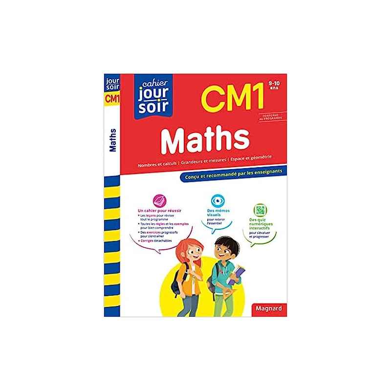 Maths CM1 - Cahier Jour Soir9782210776999