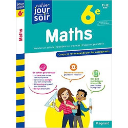 Maths 6e - Cahier Jour Soir9782210777293