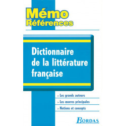 Dictionnaire de la littérature française, Mémo références,