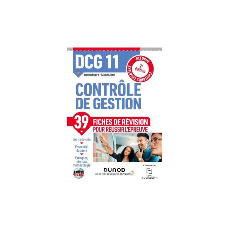 DCG 11 Contrôle De Gestion 39 Fiches De Révision 2éd -Campus LMD9782100844074