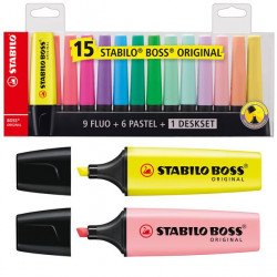 Stabilo Boss Original Highlighter 15 pcs Deskset4006381517478