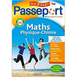 Passeport Maths / Physique-Chimie De la 3e à la 2nde - Cahier de vacances 20239782017148364