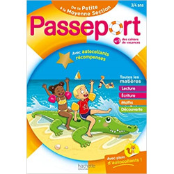 Passeport - De la Petite à la Moyenne Section 3/4 ans - Cahier de vacances 20239782017222491