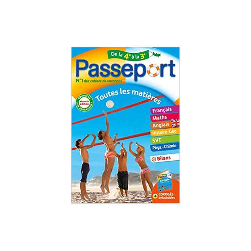Passeport Toutes les matières De la 4e à la 3e - Cahier de vacances 20239782017148463