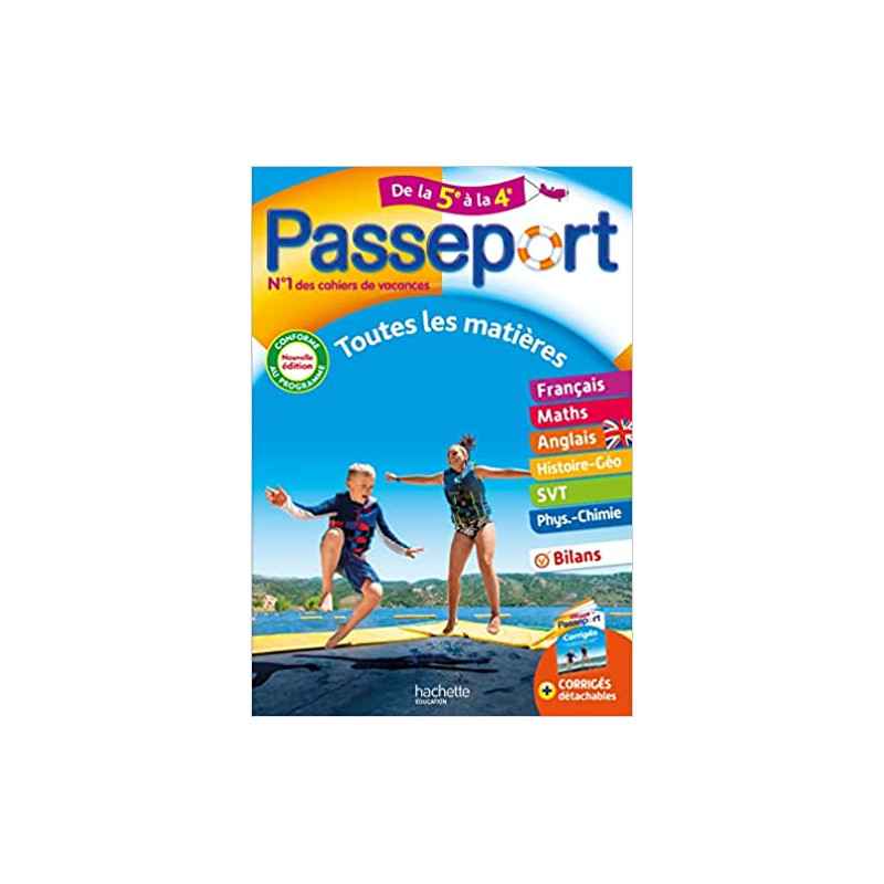 Passeport Toutes les matières De la 5e à la 4e - Cahier de vacances 20239782017148456