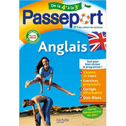 Passeport Anglais De la 4e à la 3e - Cahier de vacances 2023