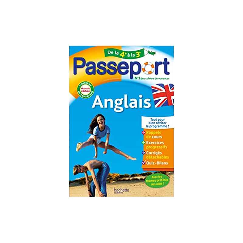 Passeport Anglais De la 4e à la 3e - Cahier de vacances 20239782017148401