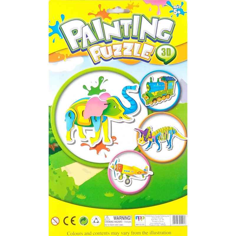 Painting Puzzles (3D) - Elephant5051237051056