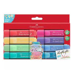 Faber-Castell, Highlighter Set, (8 Pcs) Pastel Colors