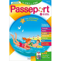 Passeport - Du CE2 au CM1 8/9 ans - Cahier de vacances 20239782017222545