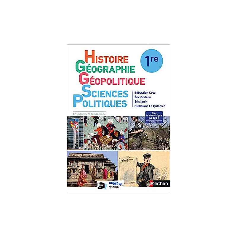 Histoire-Géographie, Géopolitique, Sciences Politiques (HGGSP) 1re - manuel élève (nouveau programme 2019)9782091728766