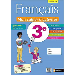 Français - Mon cahier d'activités - 3e - Edition 2021