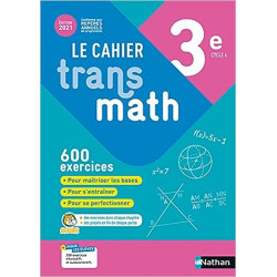 Le Cahier Transmath 3e - Edition 20219782091729374