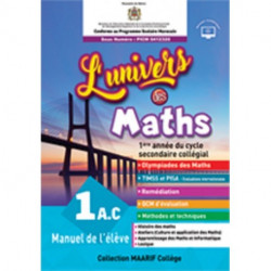 L'UNIVERS DES MATHS 1 AC MANUEL DE L'ELEVE9789920766210