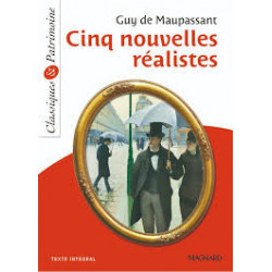 Livre: Cinq nouvelles réalistes, Guy de Maupassan