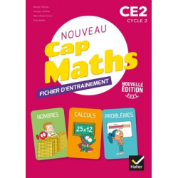 CAP Maths CE2 - Éd. 2021 - fichier entrainement + Cahier géométrie + livret problèmes3277450292935