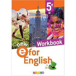 NEW E For English - Anglais 5e Ed. 2022 - Workbook9782278105144