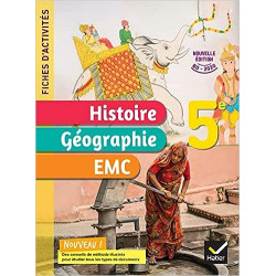 Fiches d'activités Histoire-Géographie-EMC 5e - Ed. 20229782401085701