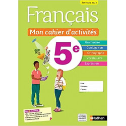 Français - Mon cahier d'activités 5e prog 20239782095019822