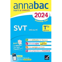 Annales du bac Annabac 2024 SVT Tle générale9782278105717