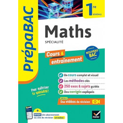 Prépabac Maths 1re générale (spécialité)9782401094734