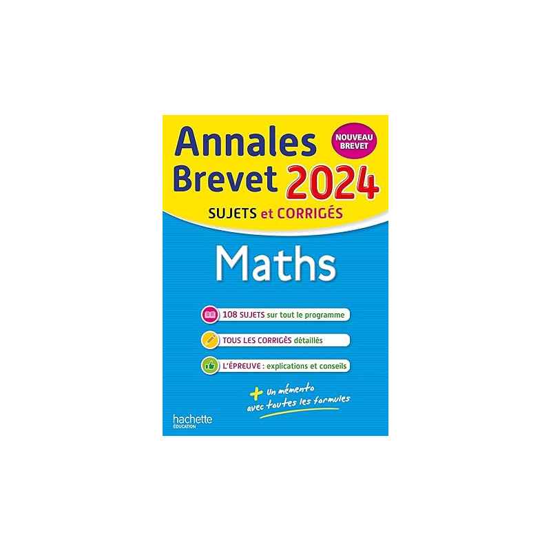 Annales BREVET 2024 - Maths9782017226888