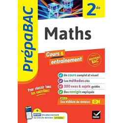 Prépabac Maths 2de: nouveau programme de Seconde9782401094741