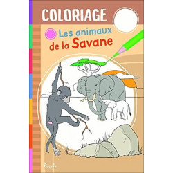 Les animaux de la savane - Coloriage9782753074378
