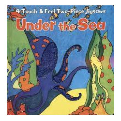 4 Touch and Feel Two Piece Jigsaws - Under The Sea