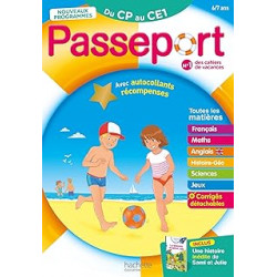 Passeport - Du CP au CE1 6/7 ans - Cahier de vacances 2024