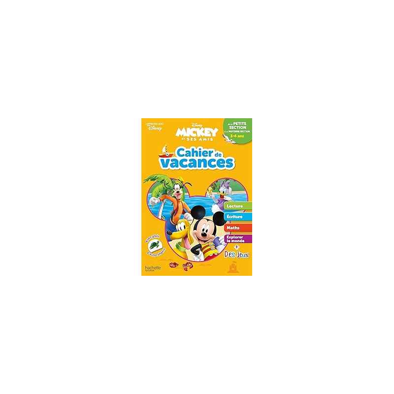 Disney - Mickey - De la Petite à la Moyenne Section - Cahier de vacances 20249782017117988