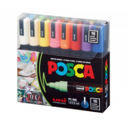 POSCA PC-5M MEDIUM 16/SET BASIC